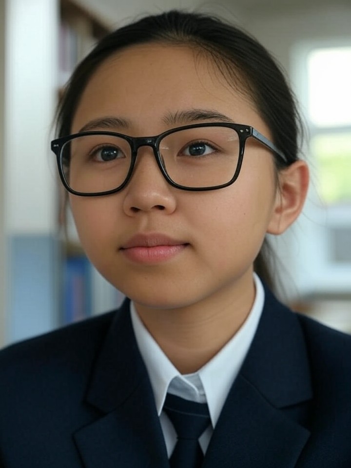 大奶眼鏡學生妹